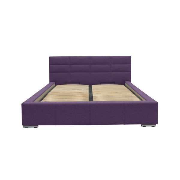 Vijolična zakonska postelja Mazzini Beds Reve, 160 x 200 cm-image-3