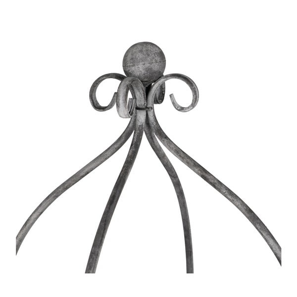 Siv kovinski regal 45x144x45 cm Mireille – Ixia-image-4