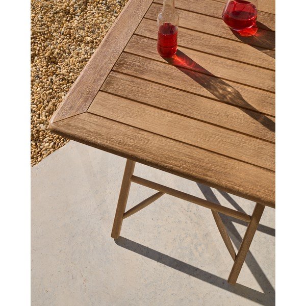 Vrtna miza iz masivne akacije 66x66 cm Dandara – Kave Home-image-4