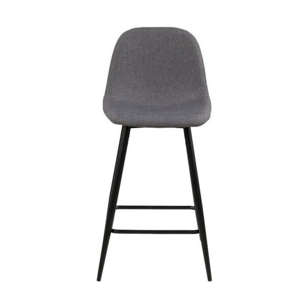 Svetlo sivi oblazinjeni barski stoli v kompletu 2 ks (višina sedeža 65 cm) Wilma – Actona-image-3