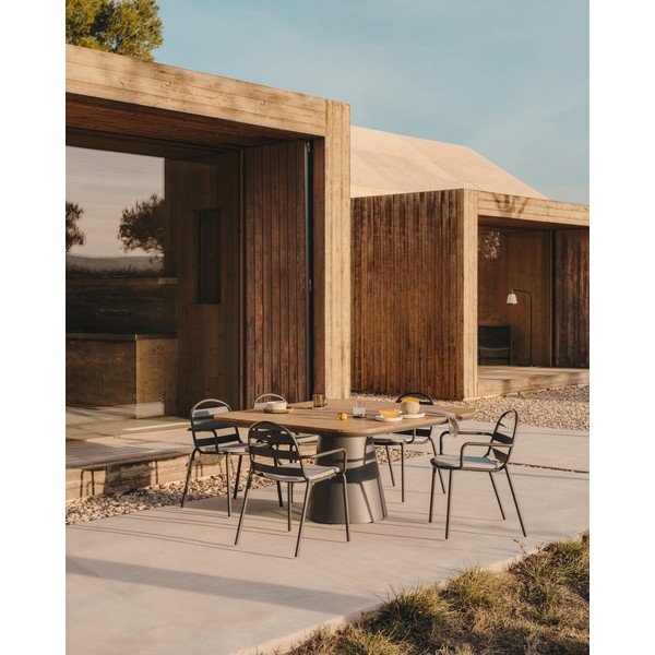 Vrtna jedilna miza 148x148 cm Tudons - Kave Home-image-1