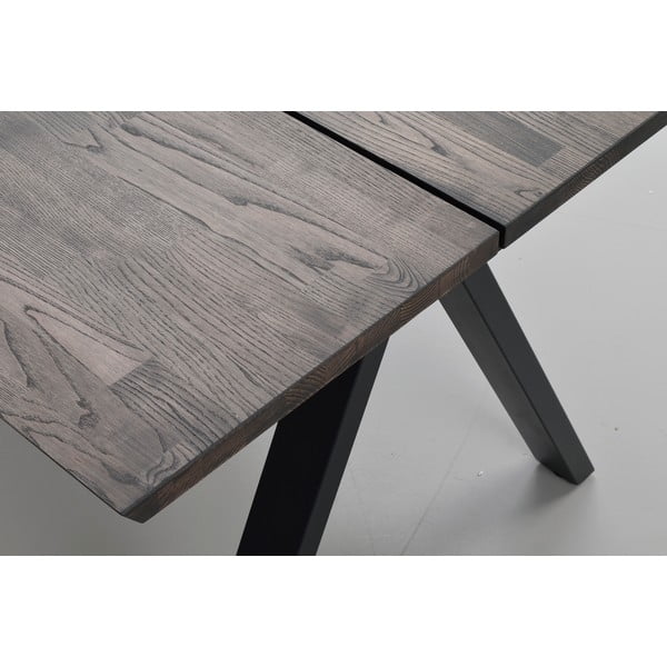 Raztegljiva jedilna miza s ploščo iz hrastovega lesa 220x100 cm Carradale - Rowico-image-1