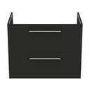 Antracitno siva stenska omarica za pod umivalnik 80x63 cm i.Life B – Ideal Standard