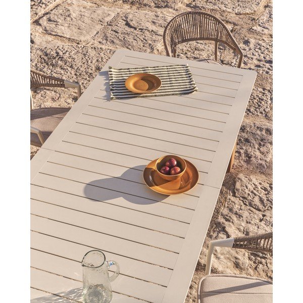 Kovinska vrtna miza 100x233 cm Livorno – Kave Home-image-2
