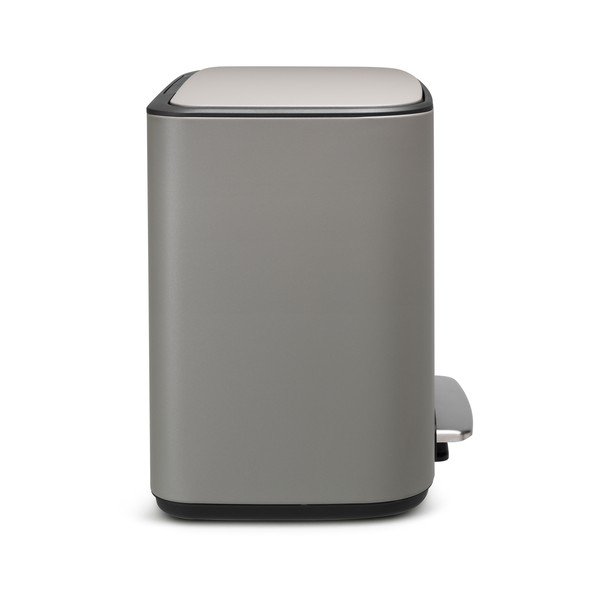 Svetlo siv jeklen koš za smeti za ločevanje odpadkov s pedalom 34 l Bo – Brabantia-image-2