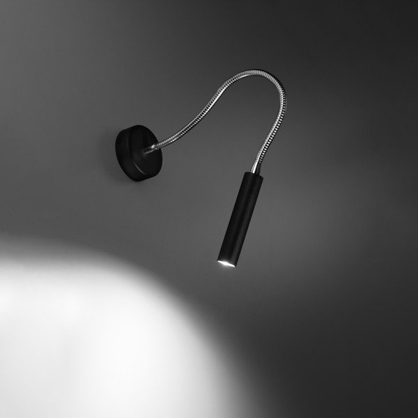 Črna stenska svetilka Aludra – Sollux-image-4