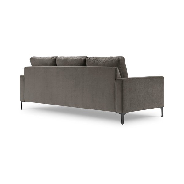 Siva žametna zofa Kooko Home Harmony, 220 cm-image-3