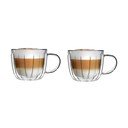 Steklene skodelice v kompletu za kapučino 2 ks 350 ml Tulip – Vialli Design