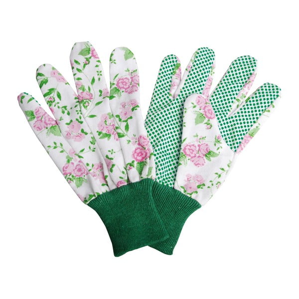Bele vrtnarske rokavice Esschert Design Plaketa