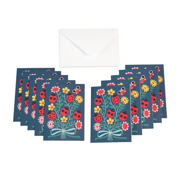 Razglednice v kompletu 10 kos Ladybird - Rex London-image-1