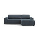 Modra raztegljiva kotna sedežna garnitura (desni kot) Jodie – Micadoni Home