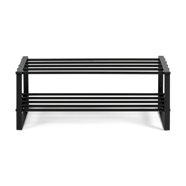 Črna kovinska omarica za čevlje 70x29x27 cm Rex – Spinder Design-image-2