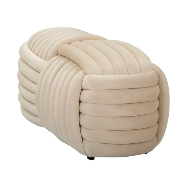 Kremno bela žametna klop Softy – Mauro Ferretti-image-2