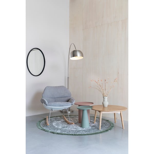 Kovinska okrogla stranska mizica ø 39,5 cm Ringar – White Label-image-4