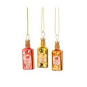 Stekleni okraski za jelko v kompletu 3 ks ø 3 cm Gin Bottle – Sass & Belle