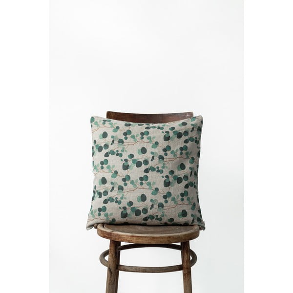 Lanena prevleka za okrasno blazino Linen Tales Natural Eucalyptus, 50 x 50 cm-image-1