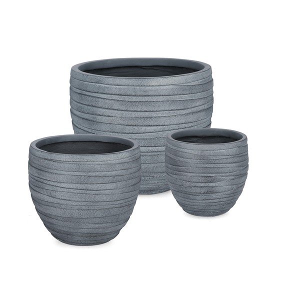 Cvetlični lonci v kompletu 3 ks ø 46 cm Strips – Bizzotto