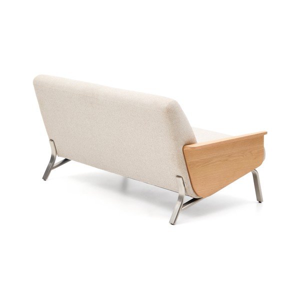 Bež sedežna garnitura iz šenilje 165 cm Amsen – Kave Home-image-4