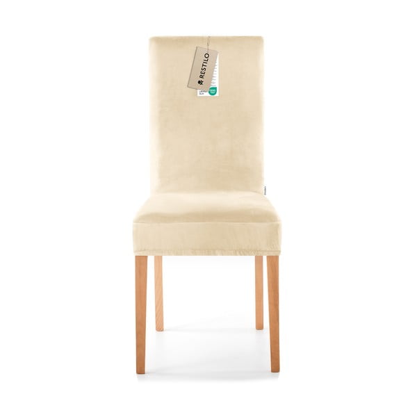 Bež raztegljive prevleke v kompletu 4 ks za stol 48 cm Sento – Restilo-image-2