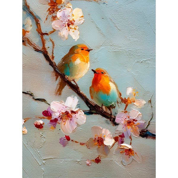 Tiskana slika z okvirjem 60x80 cm Robins – Styler