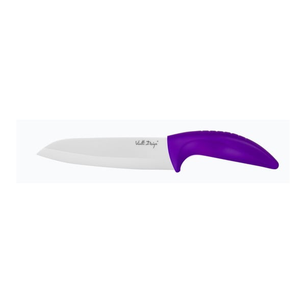 Keramični nož Vialli Design Chef, 16 cm, vijolične barve