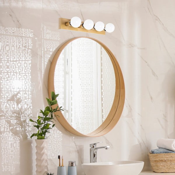 Stenska svetilka v zlati barvi Mirro – Opviq lights-image-3