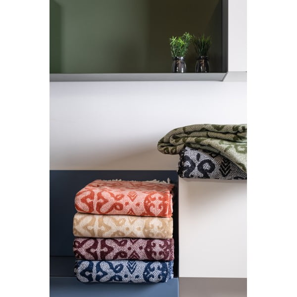 Črna pletenina z bombažem Euromant Mykonos, 140 x 180 cm-image-2