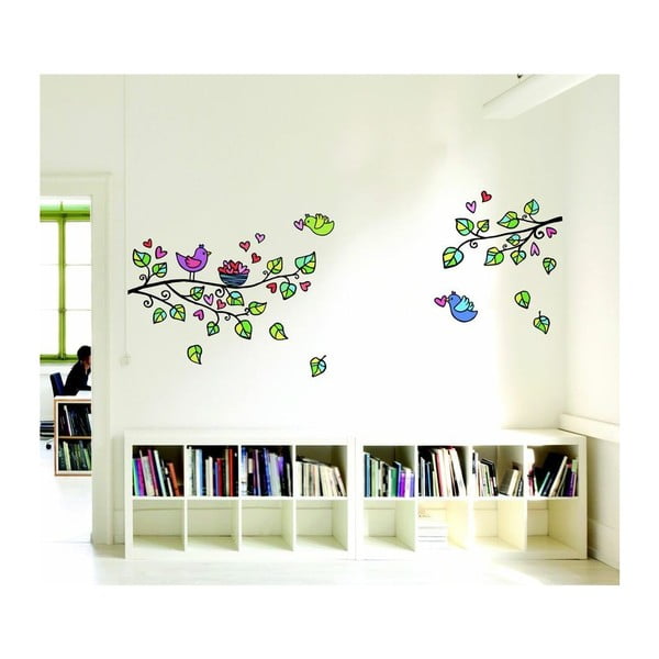 Komplet nalepk Ambiance Birds And Hearts-image-4