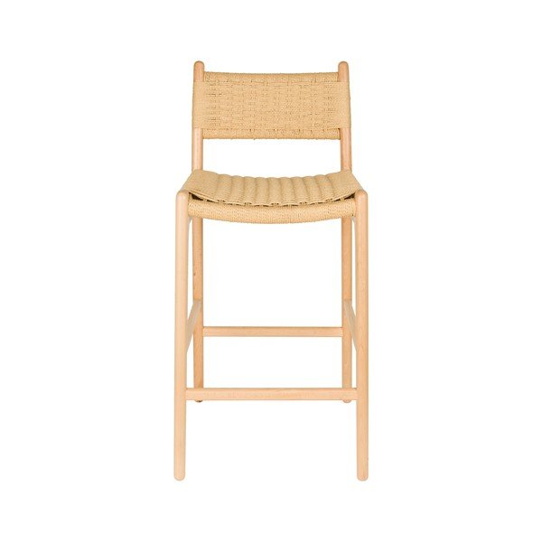 Barski stol iz masivne bukve v svetli naravni barvi (višina sedeža 67,5 cm) Cecile – Dutchbone-image-2