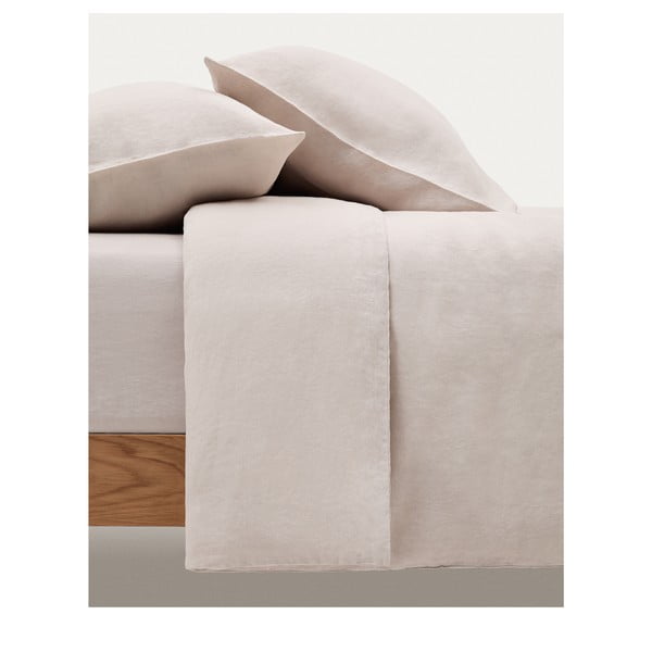 Sivorjava napenjalna bombažna rjuha 180x200 cm Simmel – Kave Home-image-3