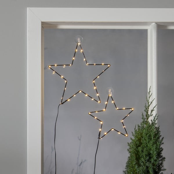 Črna božična svetlobna dekoracija Stella - Star Trading