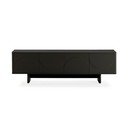Črna TV omarica 180x55x40 cm Solei – MOME