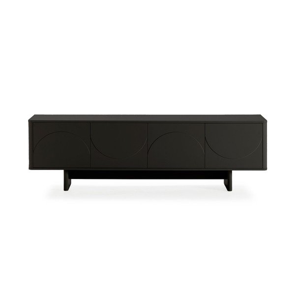 Črna TV omarica 180x55x40 cm Solei – MOME