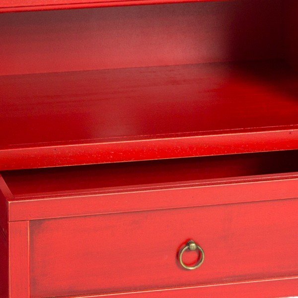 Rdeča TV mizica Evergreen House Credenza-image-2