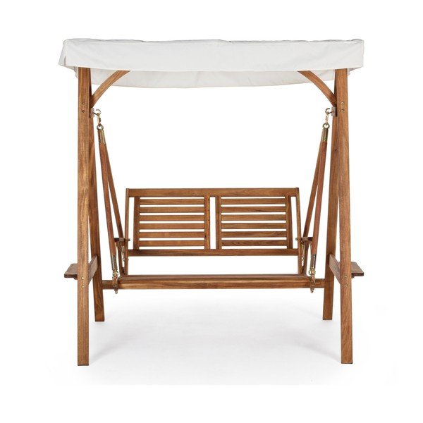 Vrtna gugalnica iz masivnega lesa v naravni barvi Noemi – Bizzotto