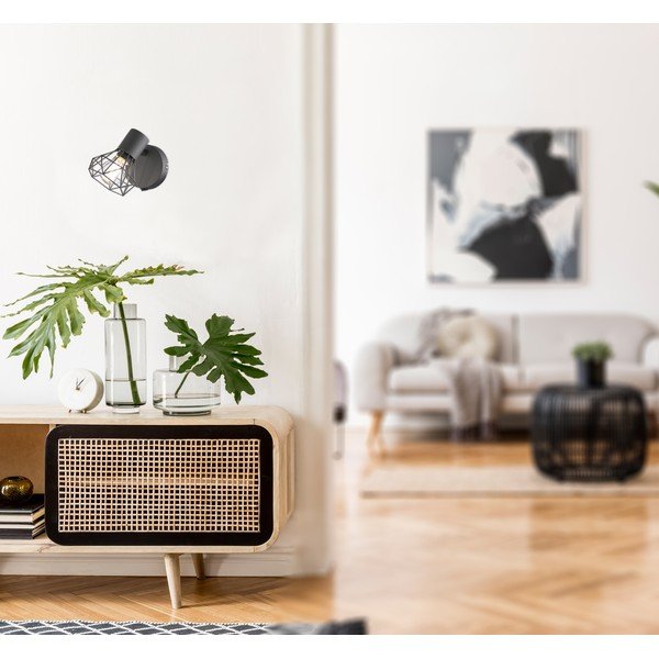 Črno točkovno svetilo 8x14 cm Ran – Fischer & Honsel-image-4