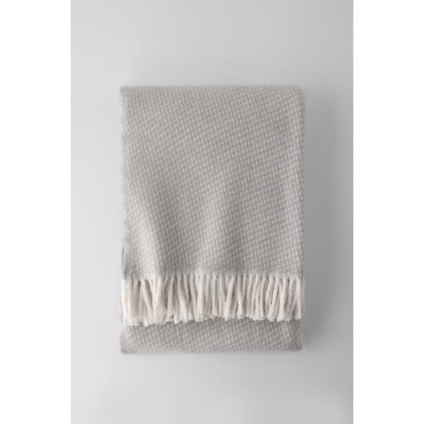 Svetlo siva odeja z bombažem Euromant Ruby, 140 x 160 cm