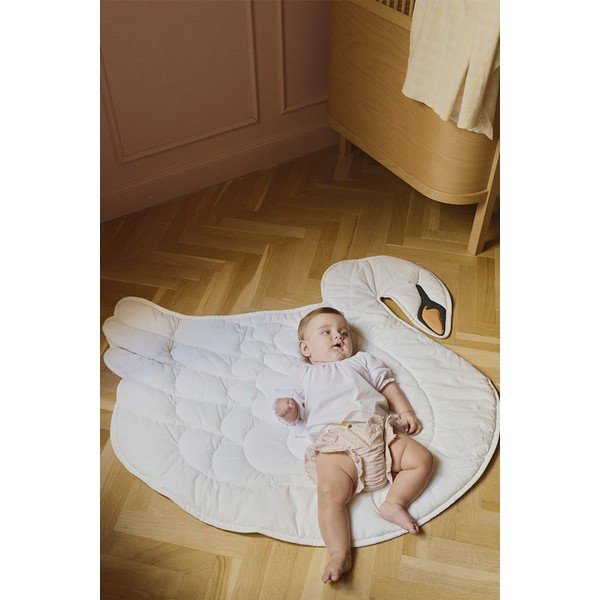 Kremno bela otroška igralna podloga 100x110 cm Swan – Lorena Canals-image-1