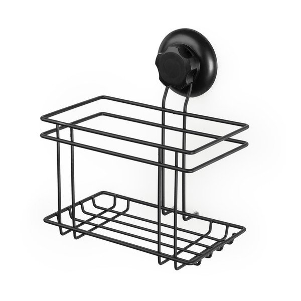 Črna stenska kopalniška polica Compactor Bestlock Black Utensils Holder-image-4