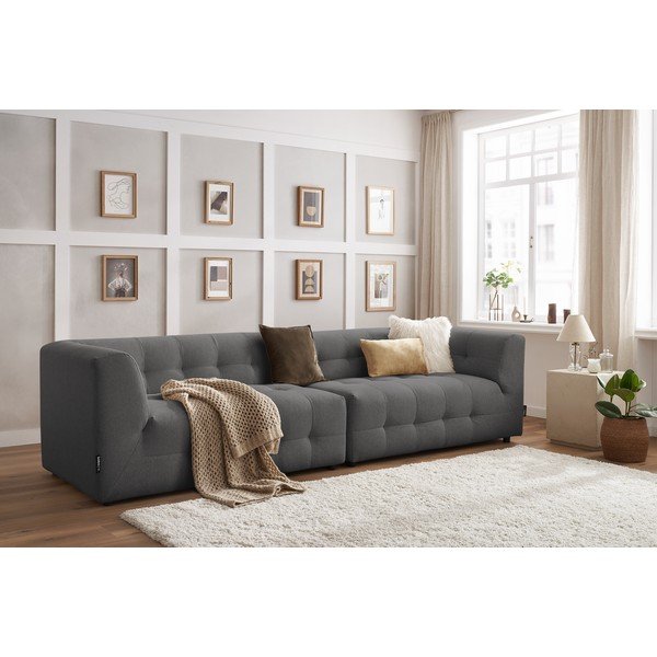 Temno siva zofa 324 cm Kleber - Bobochic Paris -image-1