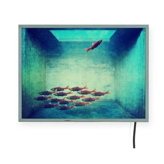 Stenska svetleča dekoracija Surdic Free Fish, 40 x 30 cm