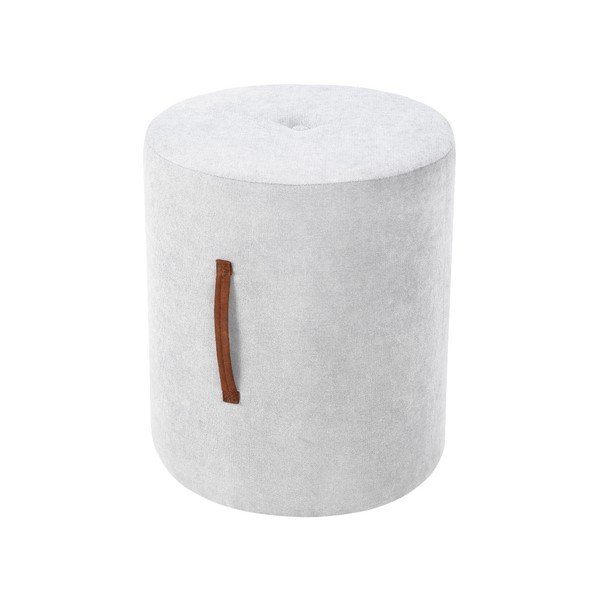 Svetlo siv puf Kooko Home Motion, ø 40 cm