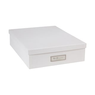 Bela škatla za shranjevanje dokumentov Bigso Box of Sweden Oskar, velikost A4
