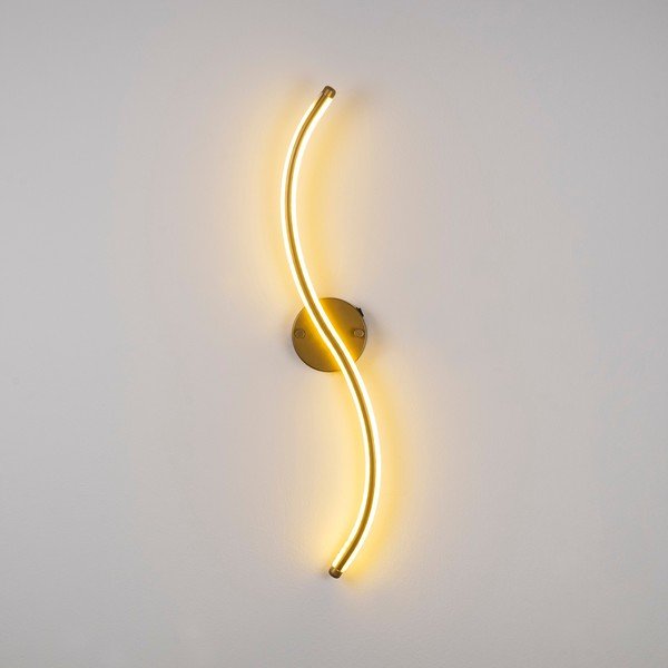 LED stenska svetilka v zlati barvi Yilan – Opviq lights-image-1