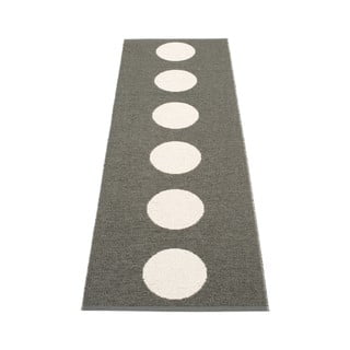 Temno siv zunanji in notranji tekač 70x225 cm Vera Charcoal – Pappelina