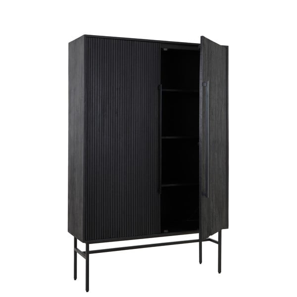 Črna omarica iz masivnega manga 120x180 cm Abage – Light & Living-image-3