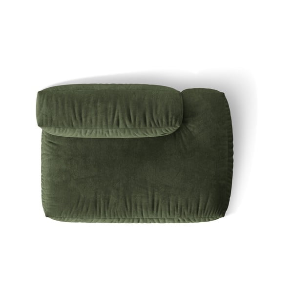 Zelen žameten modul za sedežno garnituro (desni kot) Martina – Micadoni -image-3