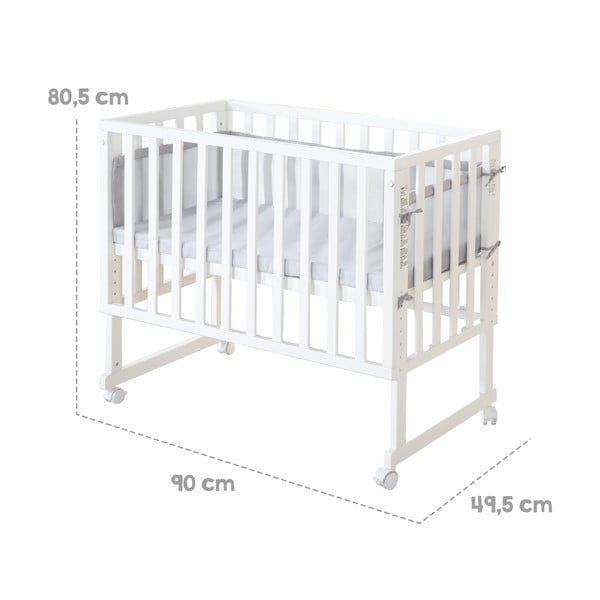 Bela otroška posteljica 90x45 cm – Roba-image-3