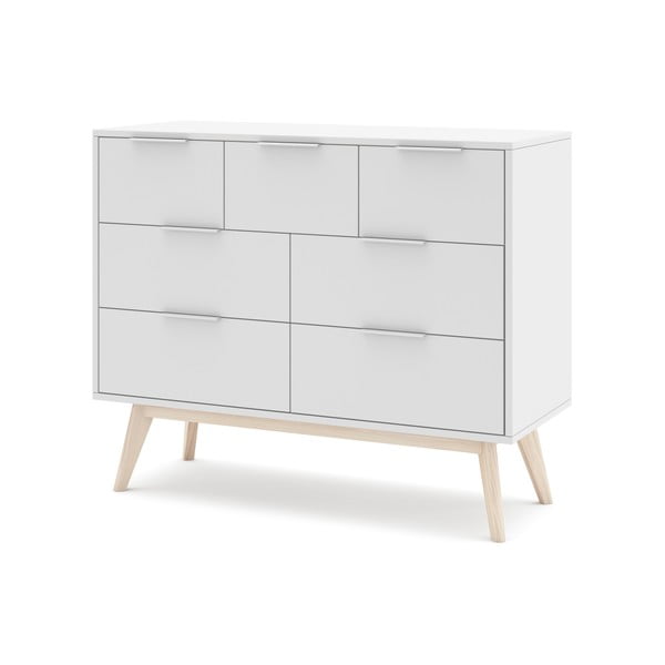 Bela nizka komoda 120x83 cm Campus – Marckeric-image-2
