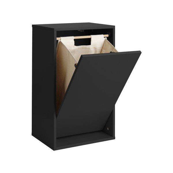 Črn stenski koš za perilo Laundry Box – ReCollector